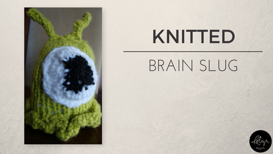 Knitted Brain Slug [free pattern]