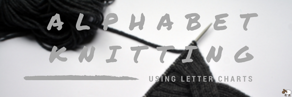 Alphabet Knitting Using Letter Charts